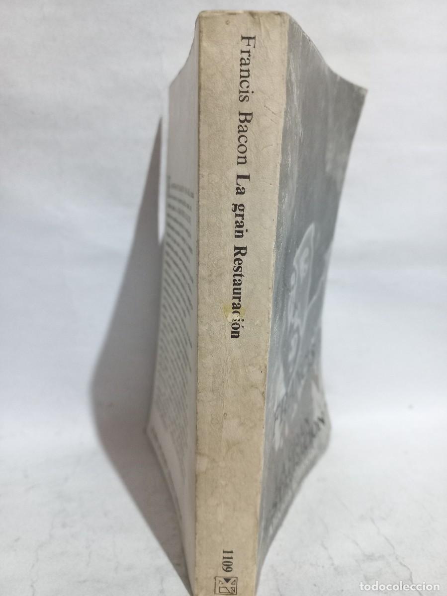 Libros de segunda mano: Francis Bacon - La Gran Restauraci&oacute;n - 1985 - Foto 2