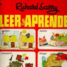 Libros de segunda mano: RICHARD SCARRY . DICCIONARIO INFANTIL - 6 CUADERNOS, COMPLETO (BRUGUERA, 1971)