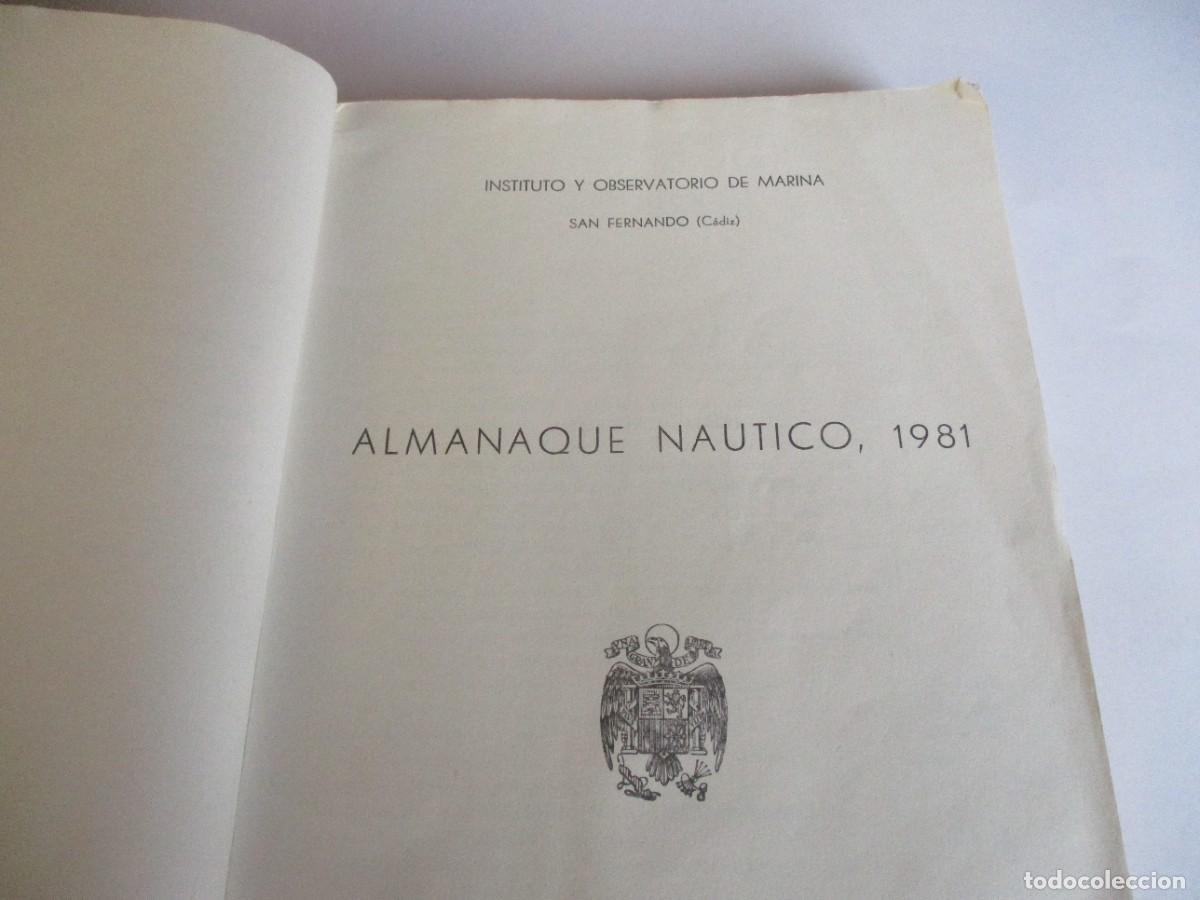 Libros de segunda mano: ALMANAQUE NAUTICO 1981 W21087 - Foto 2