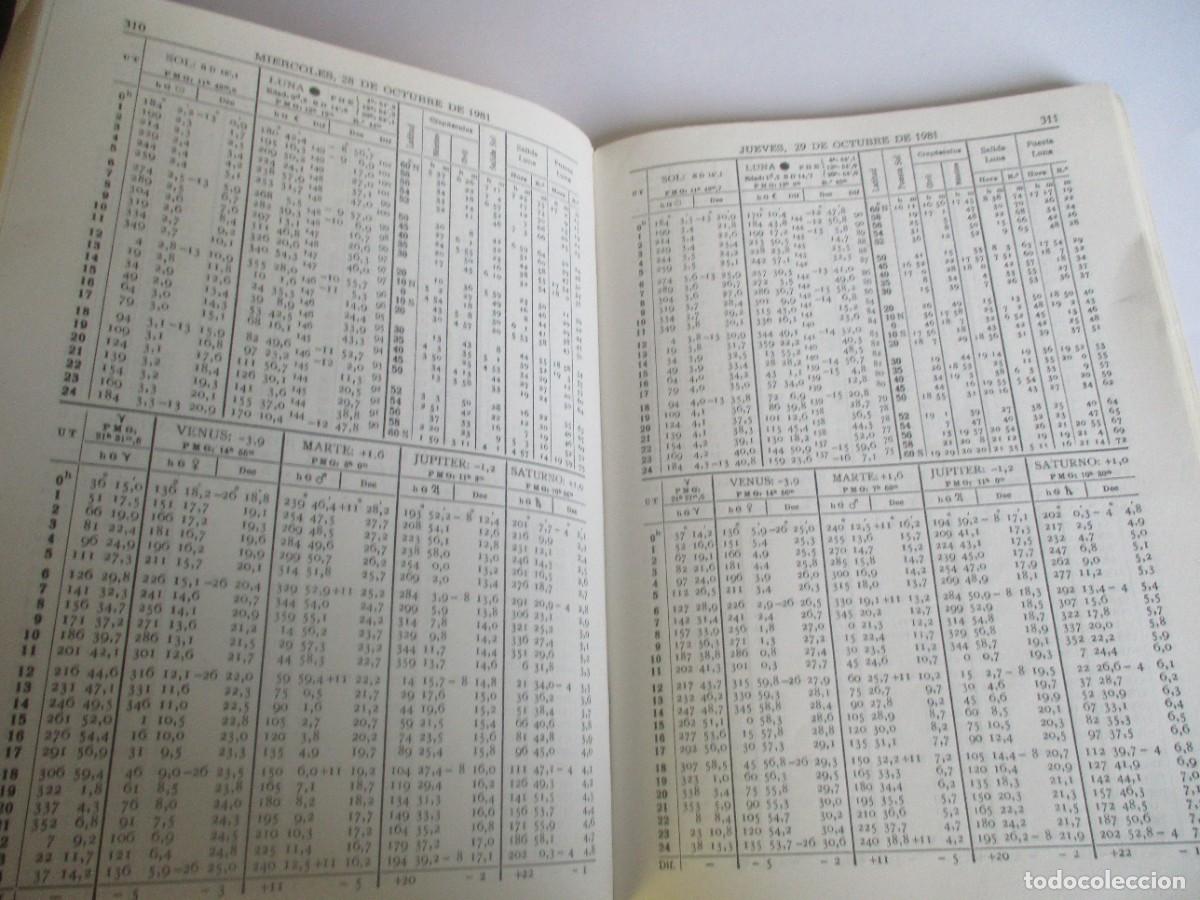 Libros de segunda mano: ALMANAQUE NAUTICO 1981 W21087 - Foto 3