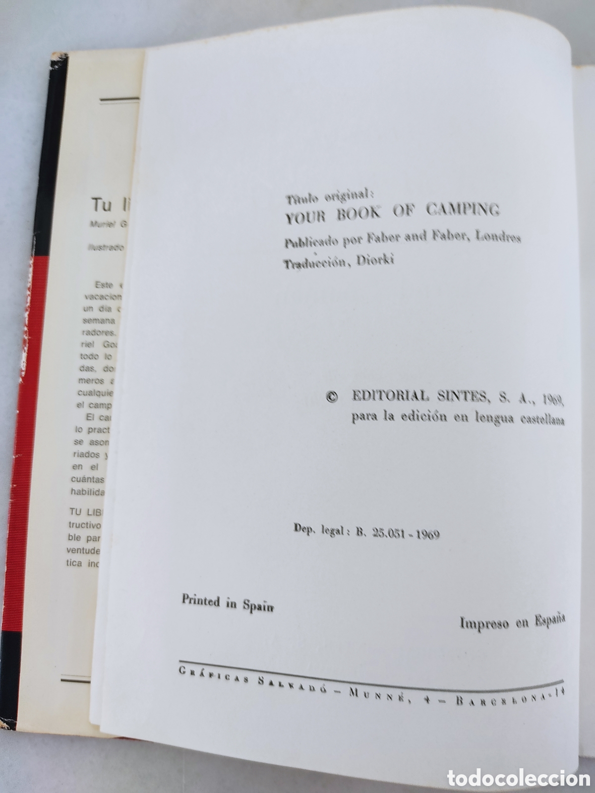Libros de segunda mano: tu libro de camping Muriel Goaman 1969 - Foto 4
