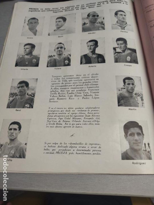 Libros de segunda mano: PROEZA, HOMENAJE AL C. D. ELDENSE &iexcl;&iexcl;&iexcl;CAMPE&Oacute;N!!! / ASCENSO A 2&ordf; DIVISI&Oacute;N... / ALICANTE - ELDA 1963 - Foto 13
