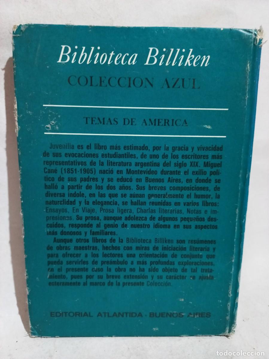 Libros de segunda mano: Miguel Cane - Juvenilia - 1977 - Foto 3