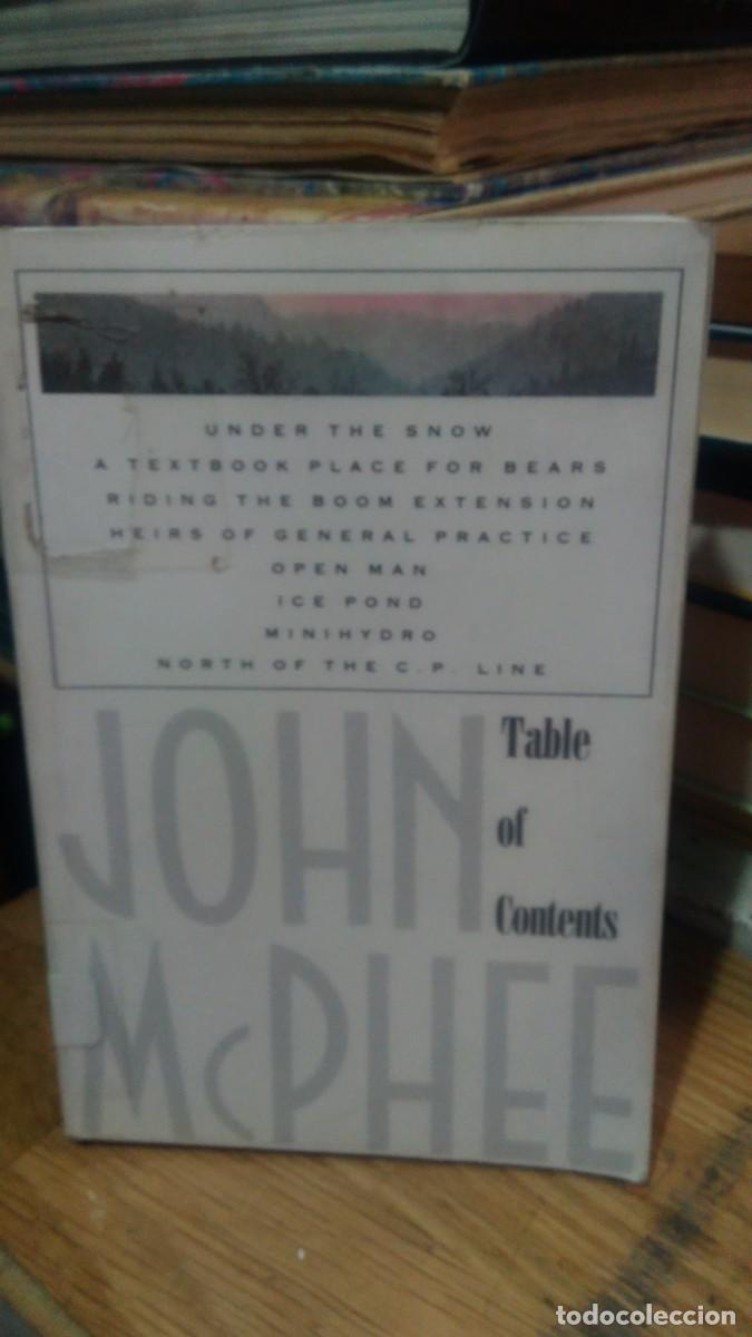 Libros de segunda mano: TABLE OF CONTENTS, JOHN MCPHEE - Foto 1