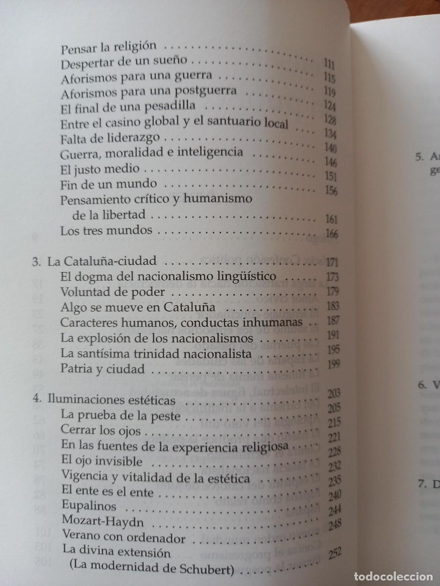 Libros de segunda mano: PENSAR EN P&Uacute;BLICO - EUGENIO TR&Iacute;AS - ED. DESTINO - 2001 - Foto 5
