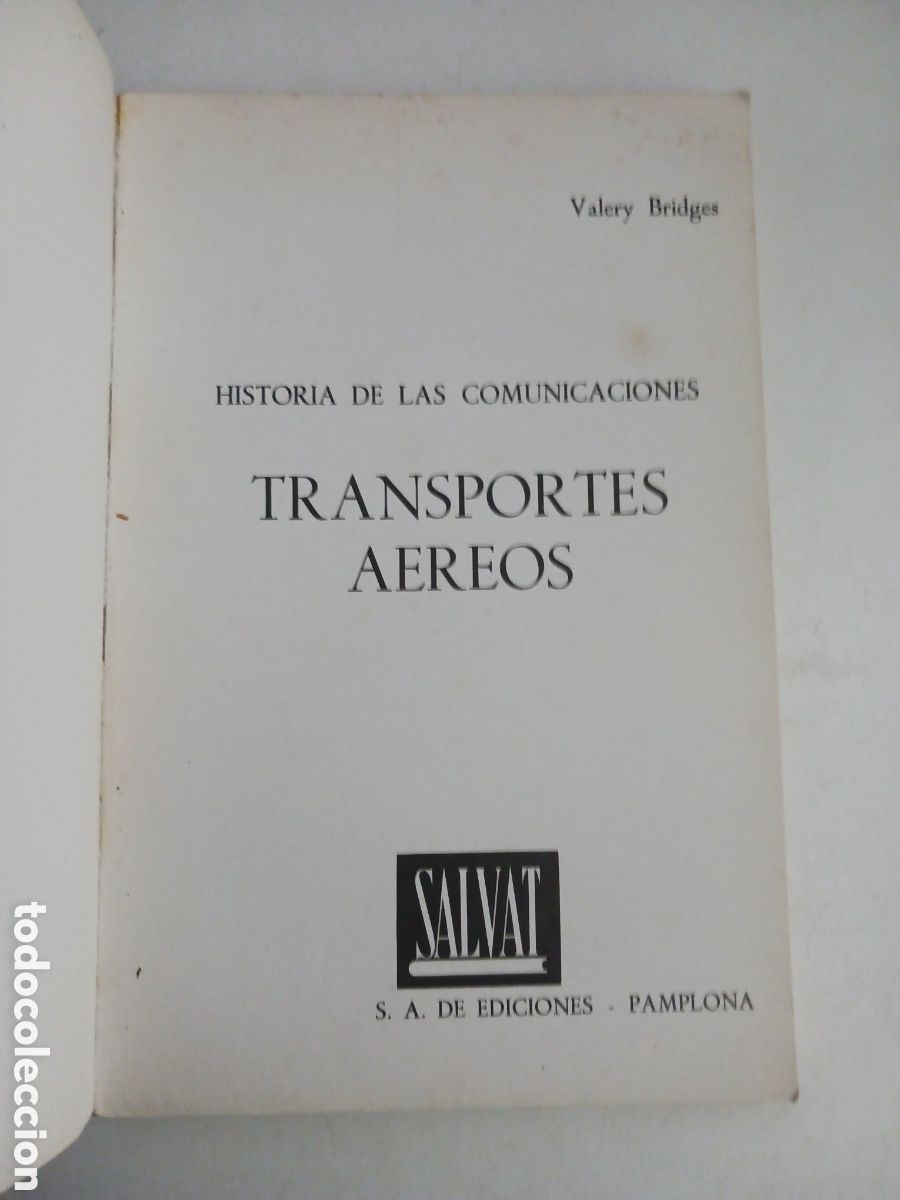 Libros de segunda mano: Transportes a&eacute;reos Valery Bridges 1968 - Foto 2