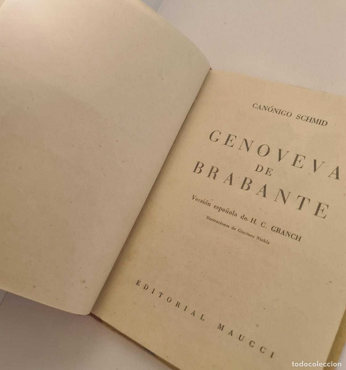 Libros de segunda mano: Genoveva de Bravante. Can&oacute;nigo Schmid - Foto 3