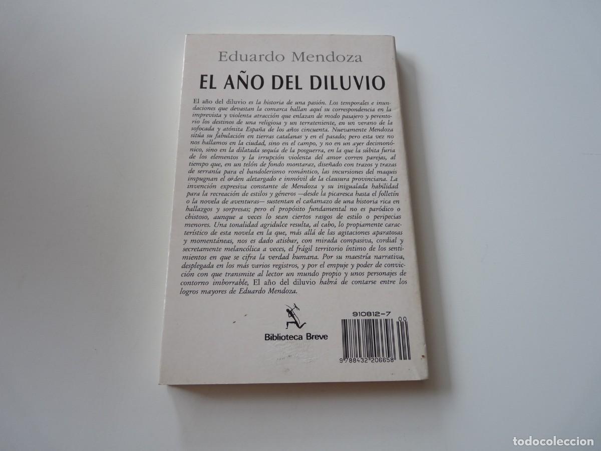 Libros de segunda mano: EL A&Ntilde;O DEL DILUVIO de EDUARDO MENDOZA REF: C12 - Foto 2
