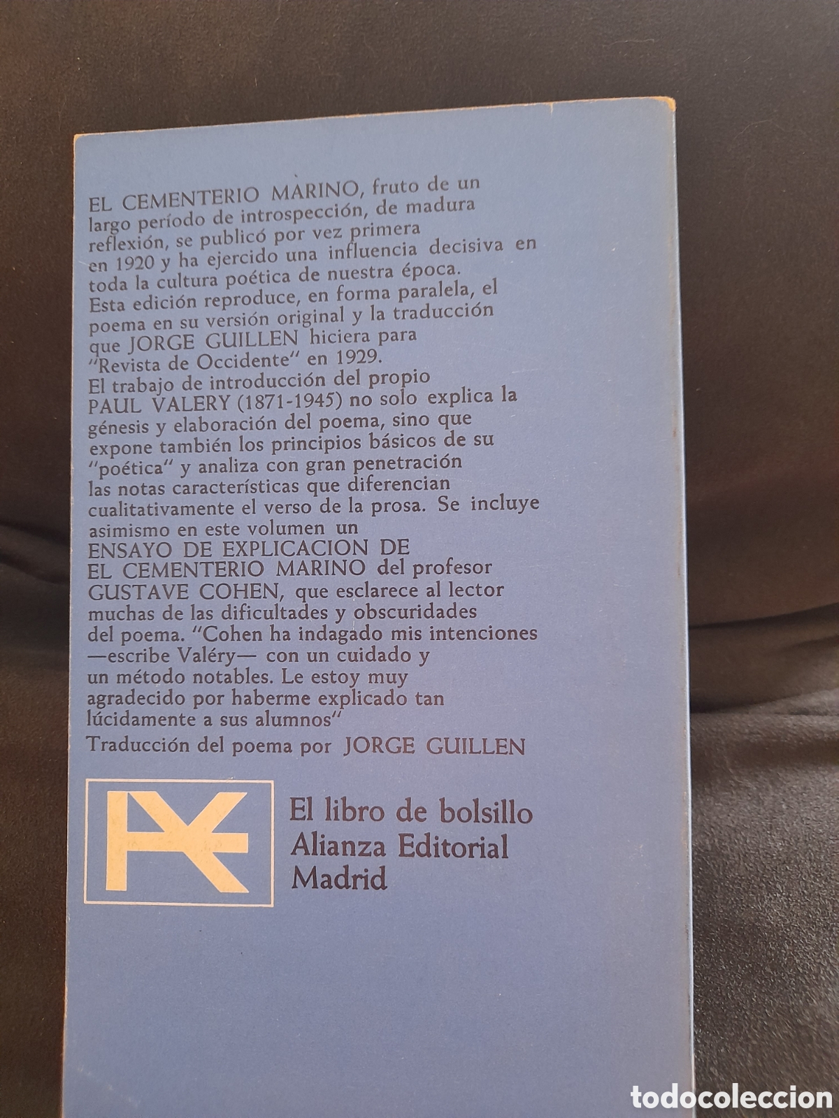 Libros de segunda mano: El cementerio marino. Paul Valery - Foto 2