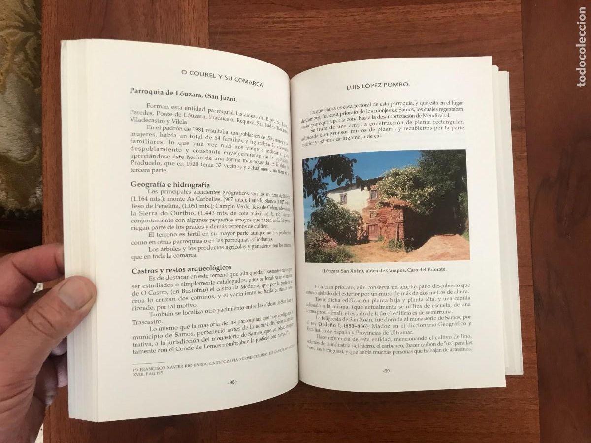 Libros de segunda mano: Luis L&oacute;pez Pombo. O Courel y su Comarca. Lugo, Galicia. - Foto 3