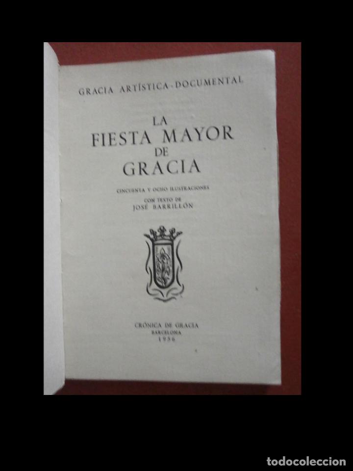Libros de segunda mano: La Fiesta Mayor de Gracia. Jos&eacute; Barrill&oacute;n. - Foto 7