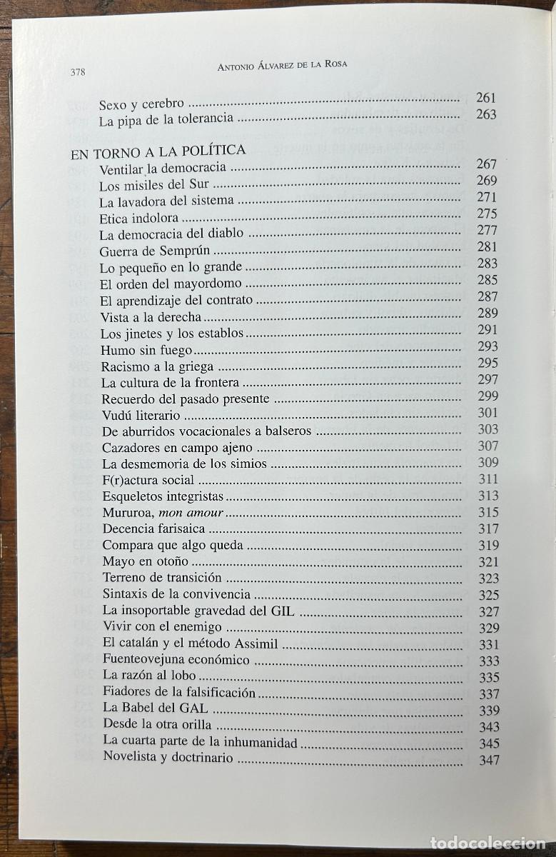 Libros de segunda mano: SIN CONCLUSIONES - ANTONIO &Aacute;LVAREZ DE LA ROSA - 2000 - CANARIAS - Foto 6