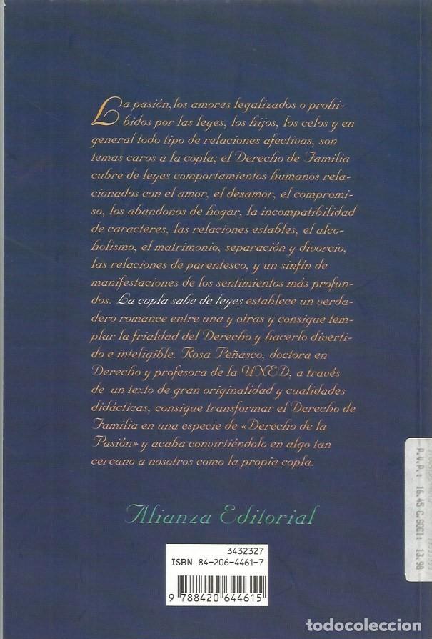 Libros de segunda mano: LA COPLA SABE DE LEYES - ROSA PE&Ntilde;ASCO - Foto 4
