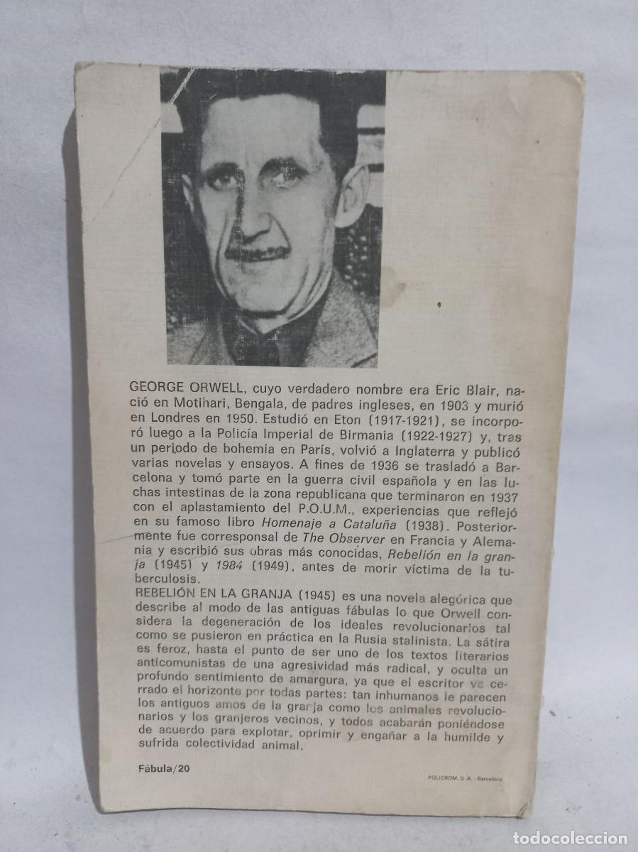 Libros de segunda mano: George Orwell - Rebeli&oacute;n en la Granja - 1969 - Foto 3