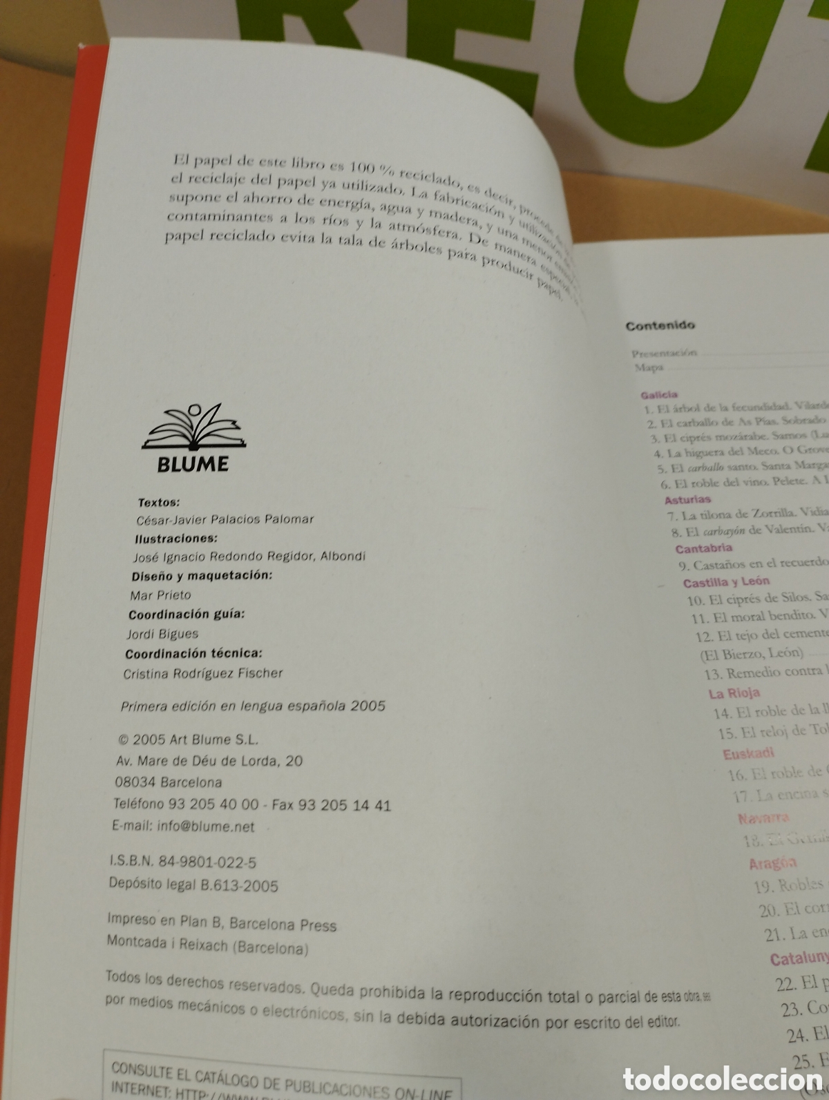 Libros de segunda mano: Gu&iacute;a de los &aacute;rboles singulares de espa&ntilde;a. Blume. - Foto 4