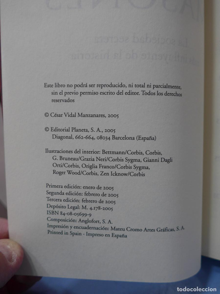 Libros de segunda mano: LOS MASONES - CESAR VIDAL - PLANETA - Foto 3