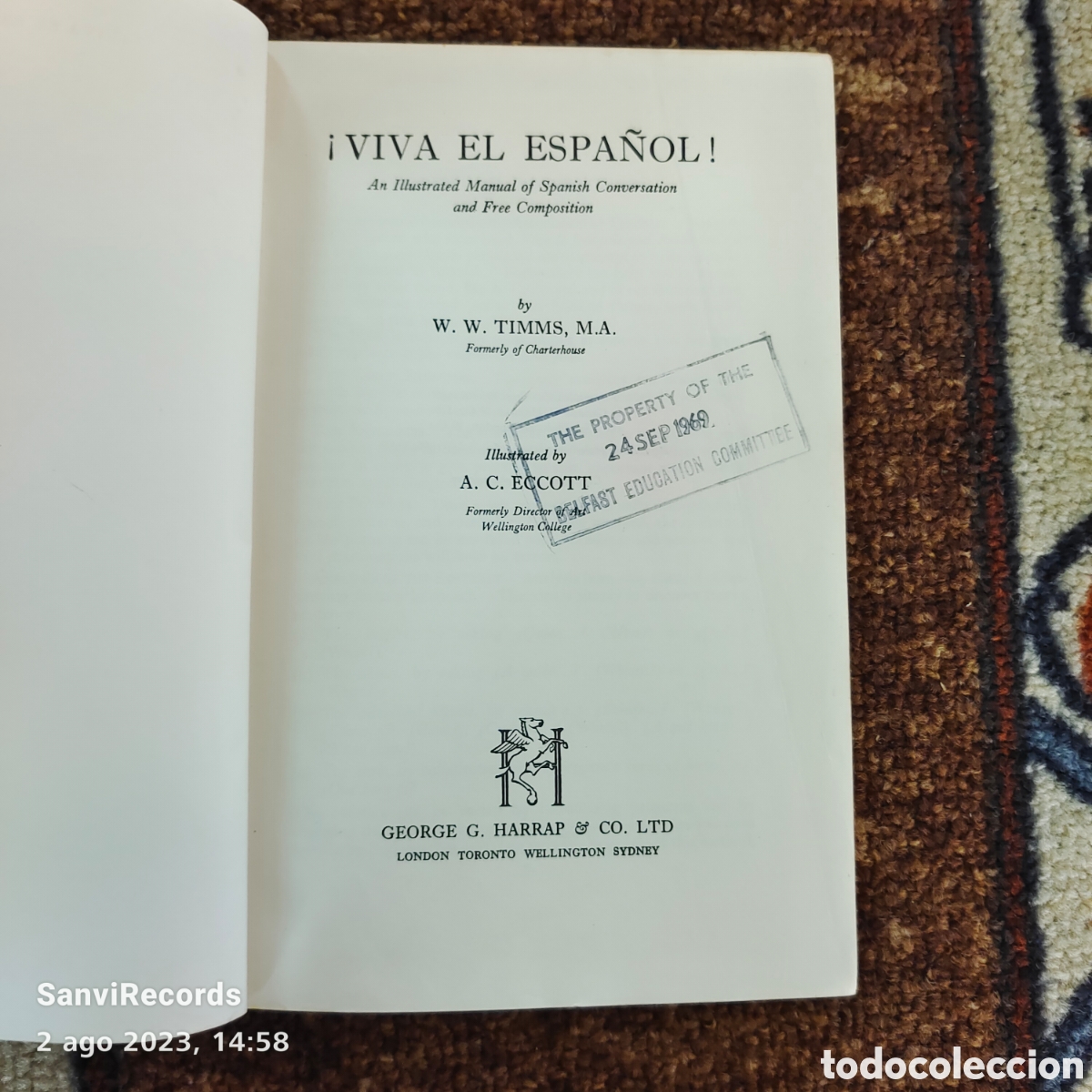 Libros de segunda mano: &iexcl;VIVA EL ESPA&Ntilde;OL! (W.W. TIMMS) - Foto 2