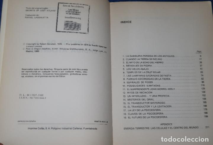 Libros de segunda mano: Secretos de la perdida Atl&aacute;ntida - Robert Scrutton - EDAF (1988) - Foto 2