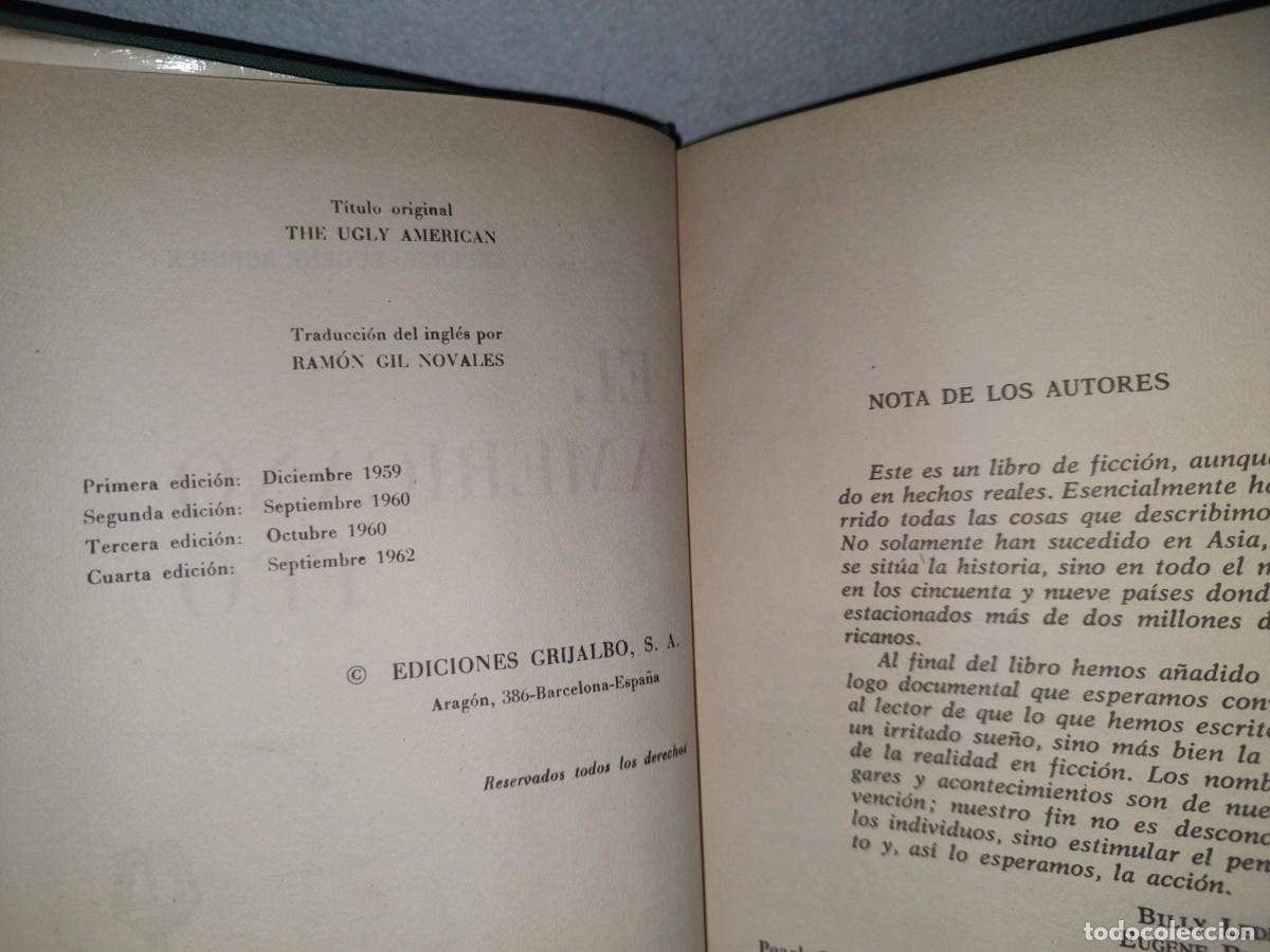 Libros de segunda mano: 26- EL AMERICANO FEO - WILLIAM J. LEDERER, EUGENE BURDICK - 1962 - Foto 5