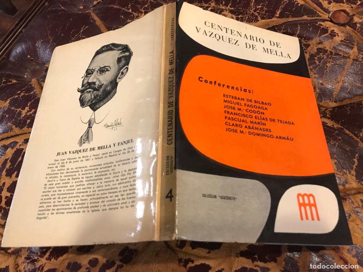 Libros de segunda mano: CENTENARIO DE V&Aacute;ZQUEZ DE MELLA. 1963, MADRID - Foto 1