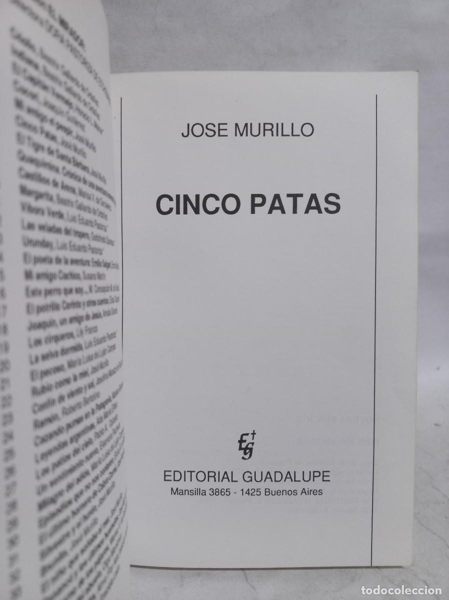 Libros de segunda mano: Jose Murillo - Cinco Patas - 1992 - Foto 2