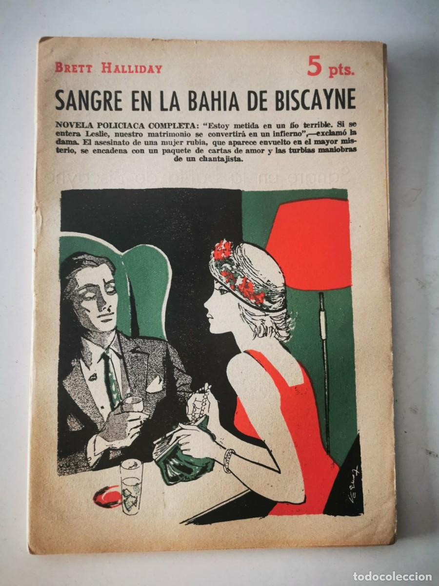 Libros de segunda mano: HALLIDAY, Brett. Sangre en la bah&iacute;a de Biscayne - Foto 1