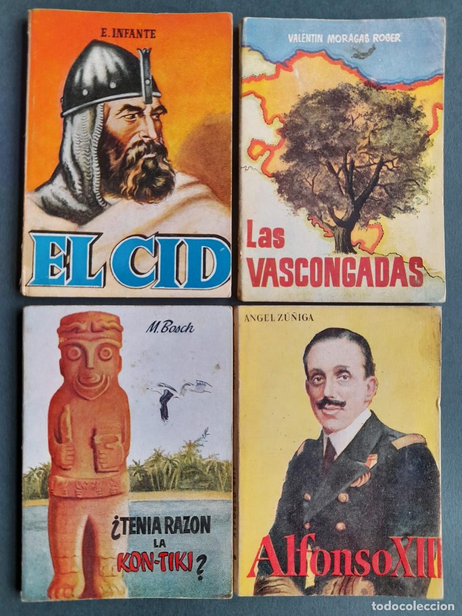 Gebrauchte B&uuml;cher: Biogra El Cid, 4 t&iacute;tulo a elegir, Historia Las Vascongadas, Historia Kom-Tiki, Bi&oacute;grafi Alfonso XIII