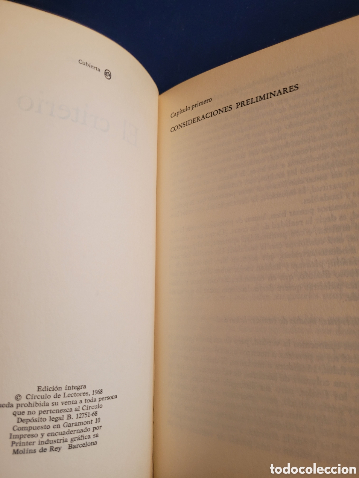 Libros de segunda mano: EL CRITERIO # JAIME BALMES # C&Iacute;RCULO DE LECTORES - Foto 2
