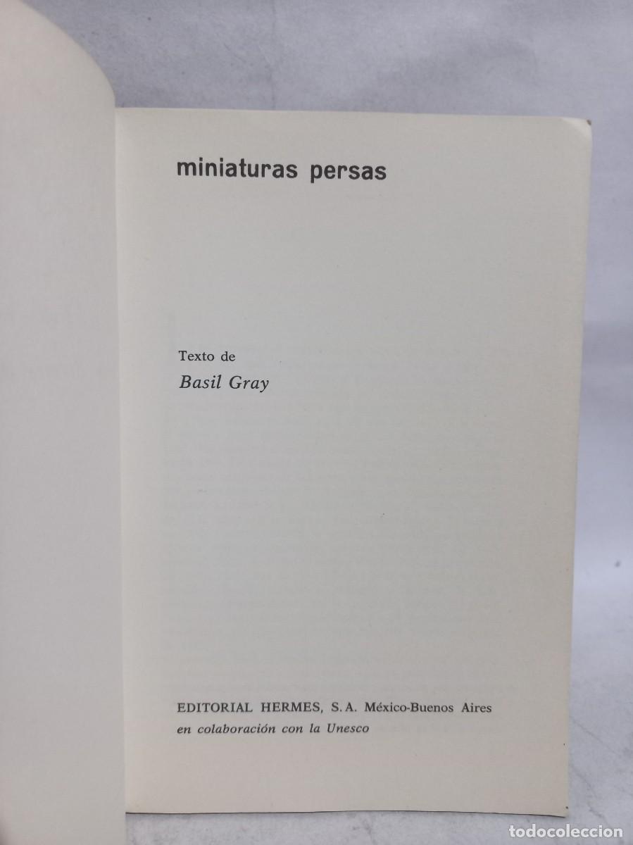 Libros de segunda mano: Basil Gray - Miniaturas Persas - 1962 - Foto 2