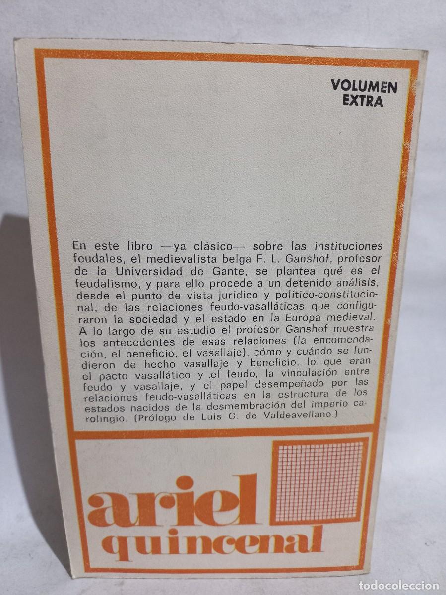 Libros de segunda mano: F. L. Ganshof - El Feudalismo - 1974 - Foto 3