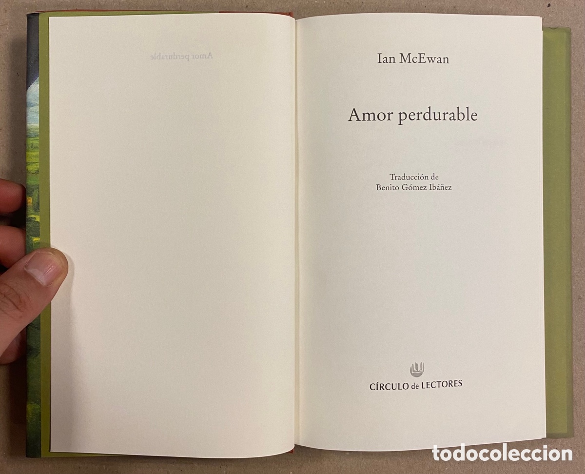 Libros de segunda mano: AMOR PERDURABLE. IAN MCEWAN. C&Iacute;RCULO DE LECTORES 1998. - Foto 2