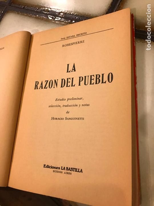 Libros de segunda mano: La raz&oacute;n del pueblo. Robespierre. - Foto 4