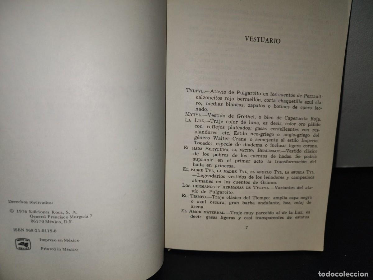 Libros de segunda mano: 212- EL P&Aacute;JARO AZUL - MAURICIO MAETERLINCK - 1983 - Foto 5