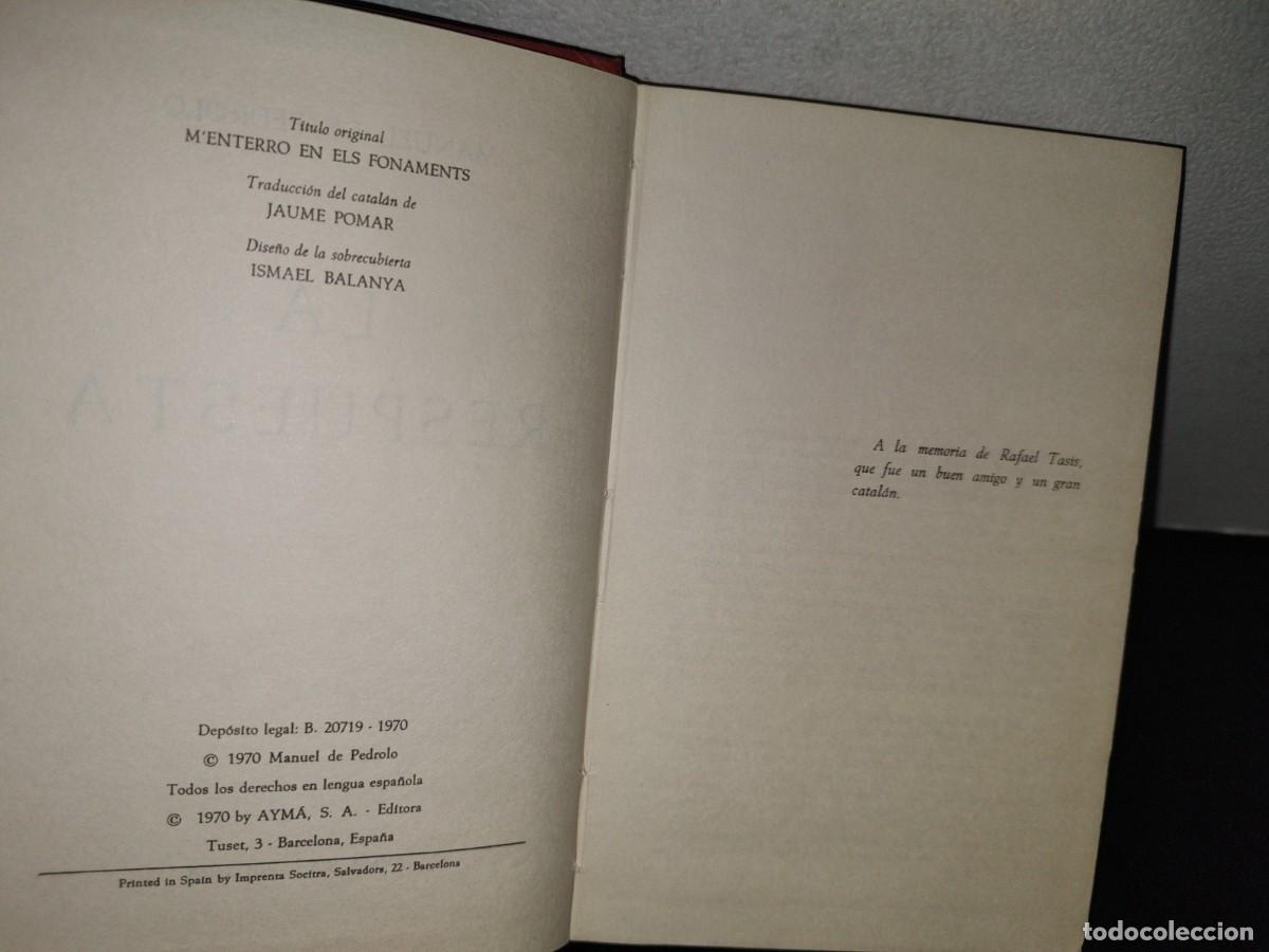 Libros de segunda mano: 176- LA RESPUESTA - MANUEL DE PEDROLO - 1970 - Foto 5