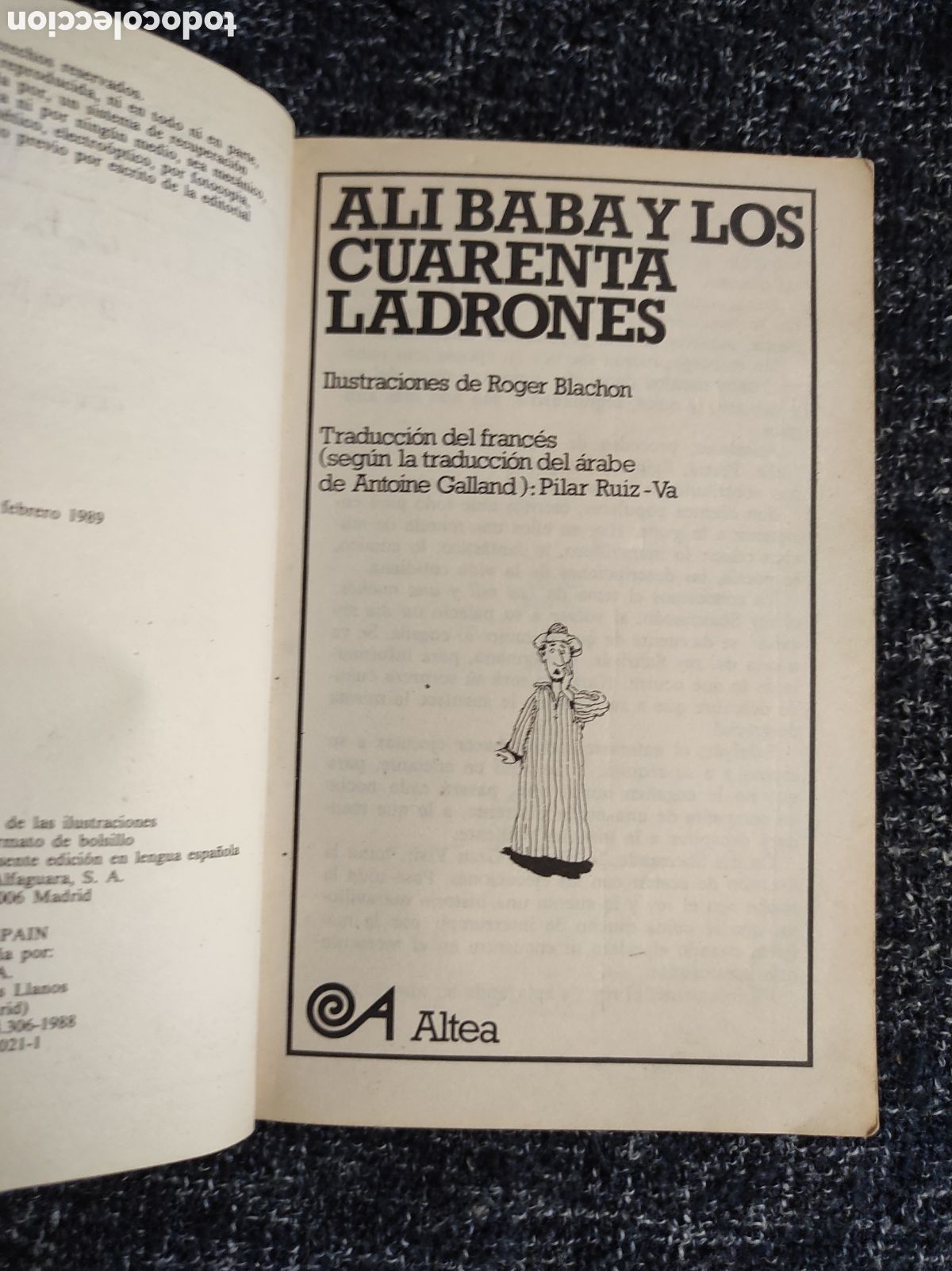 Libros de segunda mano: ALI BABA Y LOS CUARENTA LADRONES -ED. ALTEA JUNIOR - Foto 2