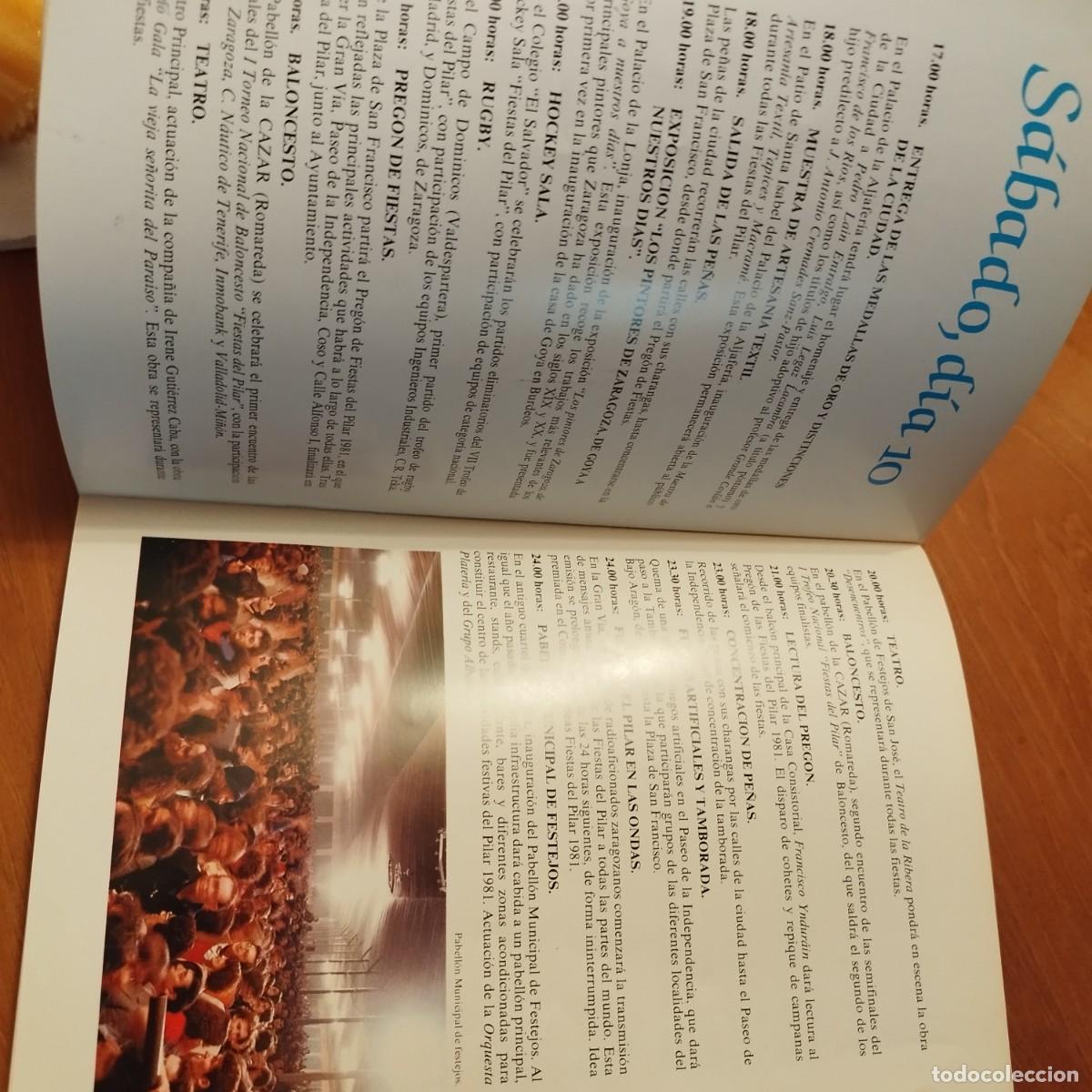 Libros de segunda mano: FIESTAS DEL PILAR 1981 ZARAGOZA ARAGON PROGRAMA / CONS433 - Foto 4