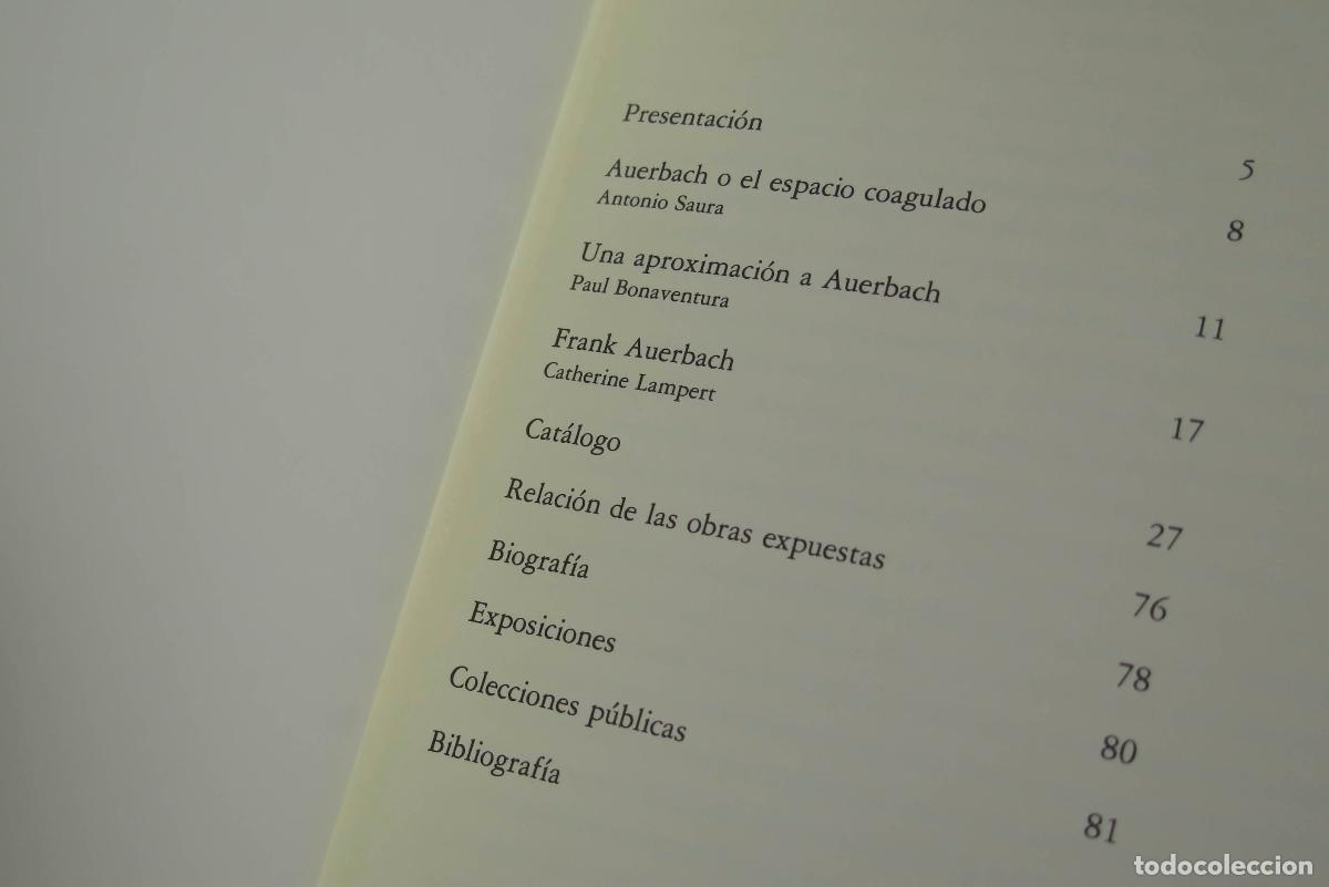 Libros de segunda mano: Frank Auerbach. Retrospectiva (1954-1985). Cat&aacute;logo exposici&oacute;n - Foto 2