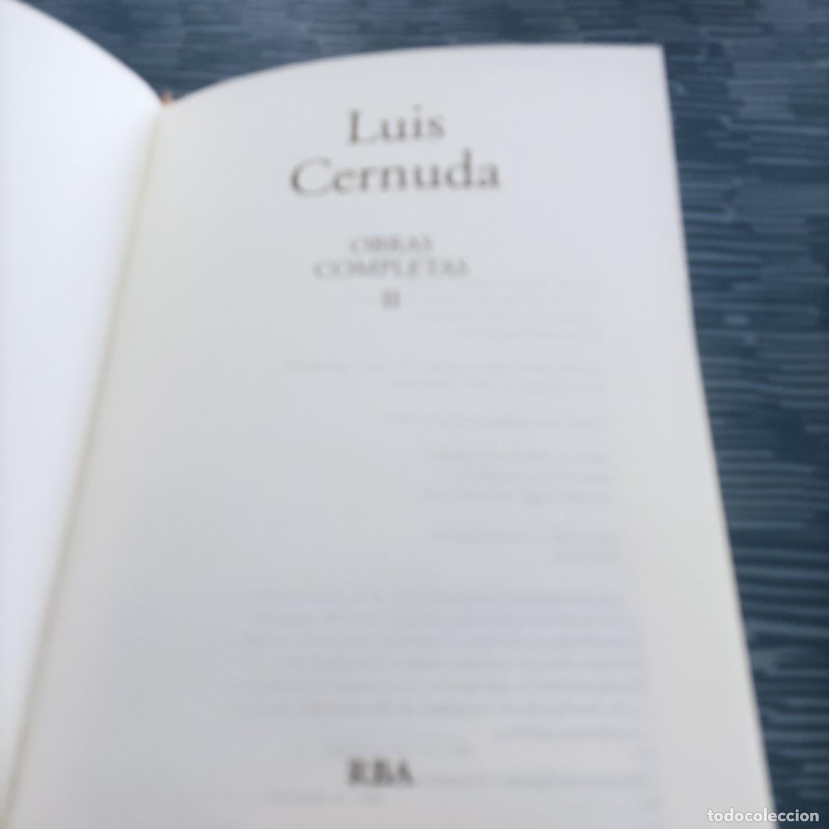Libros de segunda mano: LUIS CERNUDA OBRAS COMPLETAS II,RBA, INSTITUTO CERVANTES,2006,866 PAG. - Foto 2