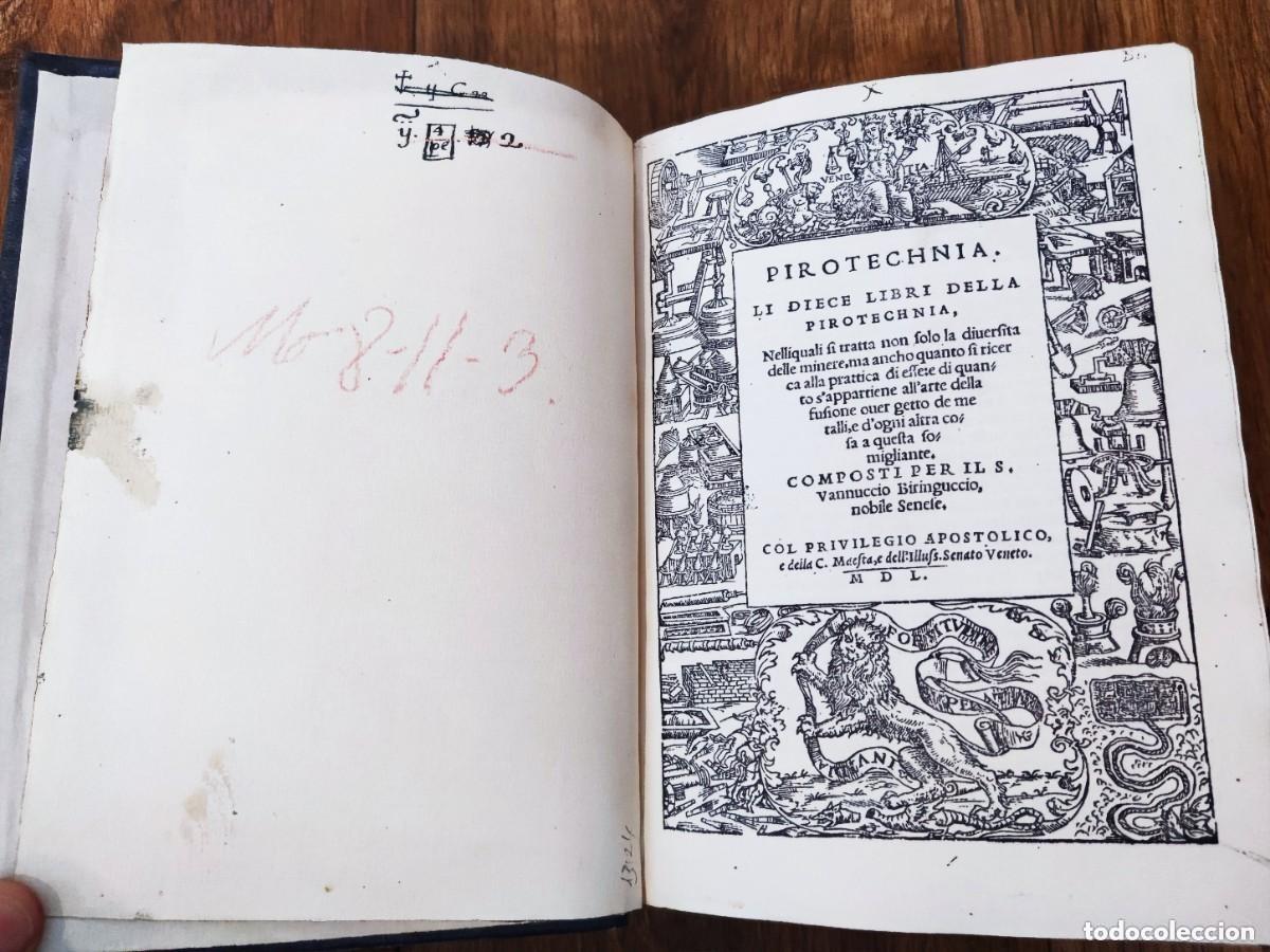 Libros de segunda mano: Pirotechnia 1550 - Vannoccio Biringuccio - FACSIMIL LUJO - Foto 6
