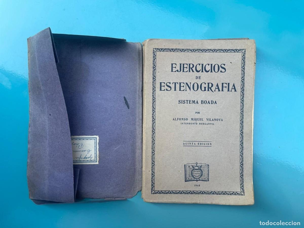 Libros de segunda mano: LIBRO EJECICIOS DE ESTENOGRAFIA A&Ntilde;O 1945 - Foto 1