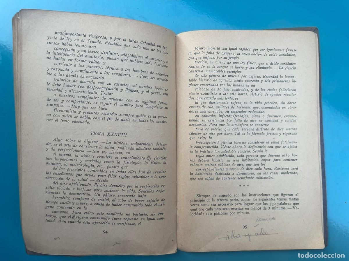 Libros de segunda mano: LIBRO EJECICIOS DE ESTENOGRAFIA A&Ntilde;O 1945 - Foto 4