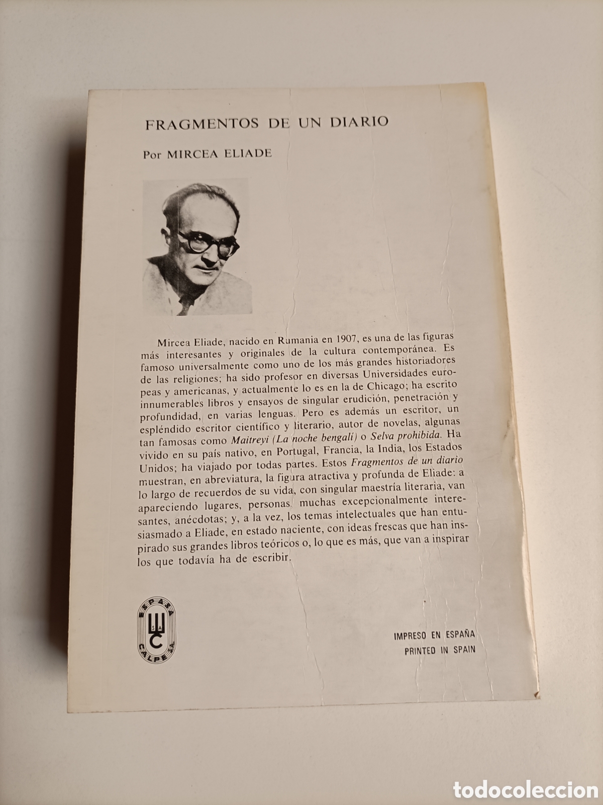 Libros de segunda mano: Fragmentos de un diario Mircea Eliade - Foto 6