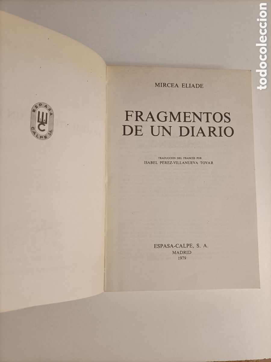 Libros de segunda mano: Fragmentos de un diario Mircea Eliade - Foto 8