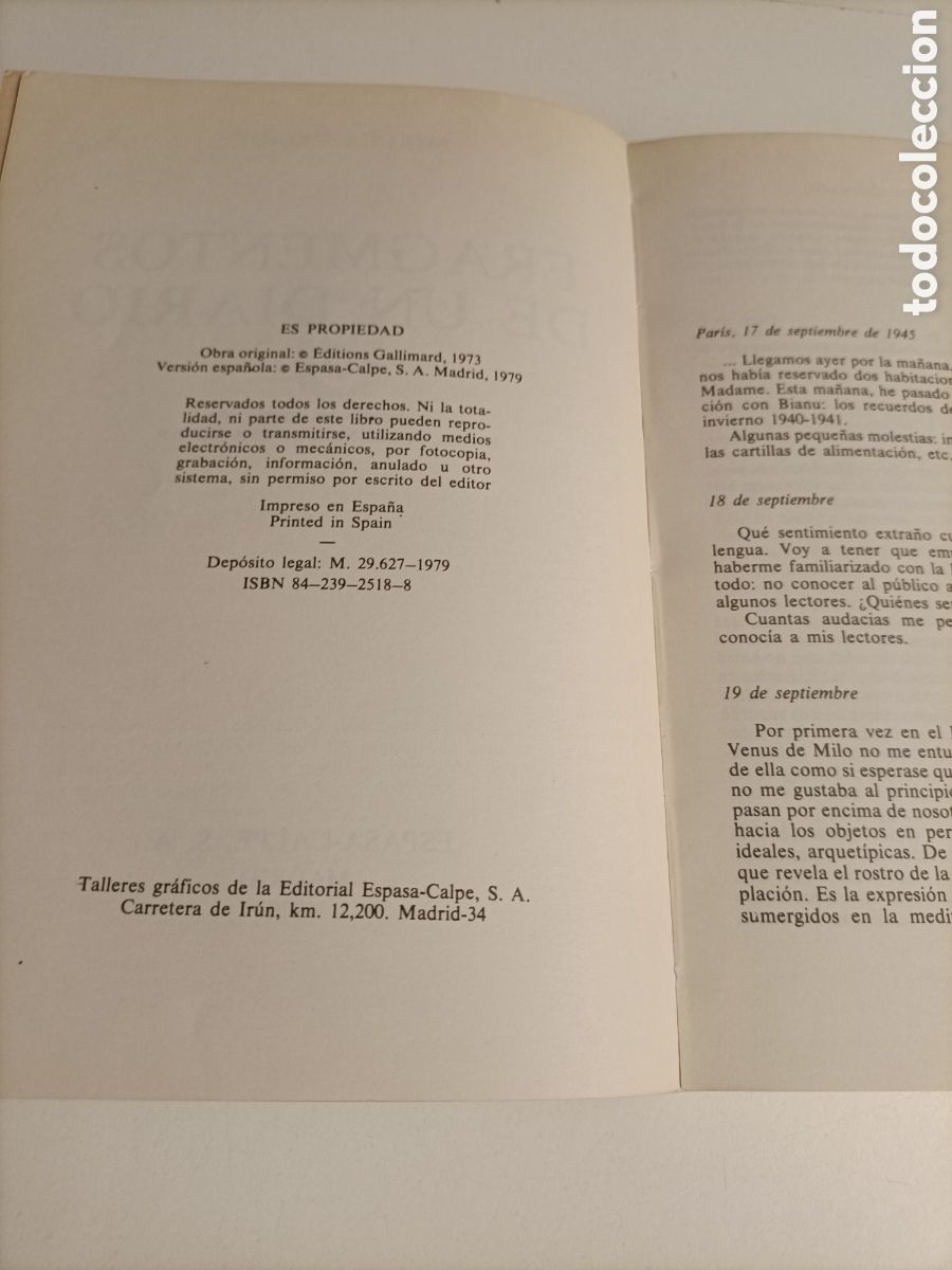 Libros de segunda mano: Fragmentos de un diario Mircea Eliade - Foto 9