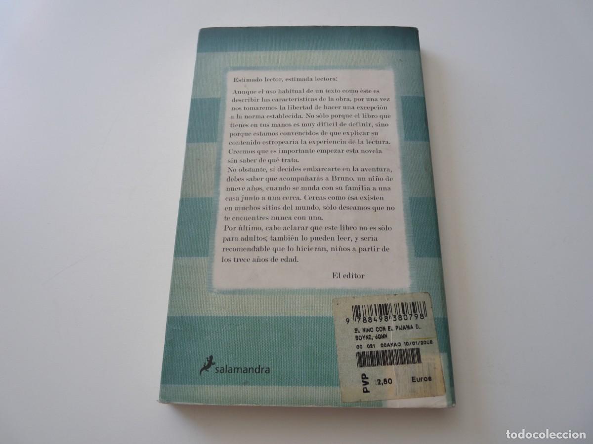 Libros de segunda mano: EL NI&Ntilde;O CON EL PIJAMA DE RAYAS de JOHN BOYNE REF: C-18 - Foto 2