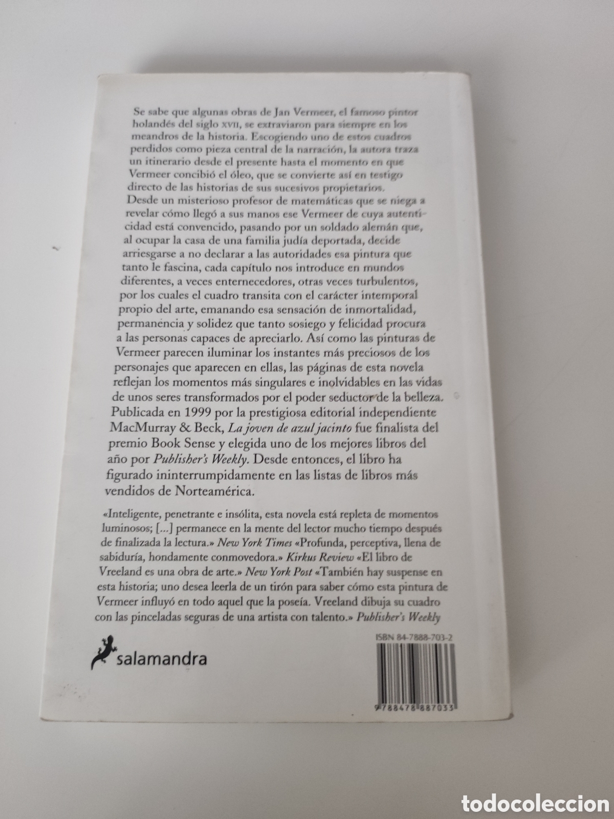 Libros de segunda mano: LA JOVEN DE AZUL JACINTO - Susan Vreeland - Foto 2