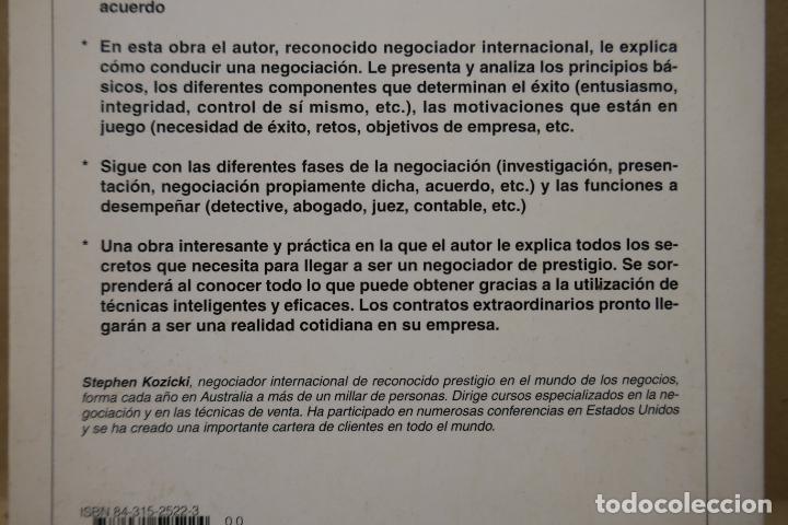 Libros de segunda mano: El negociador creativo - Stephen Kozicki - Foto 12
