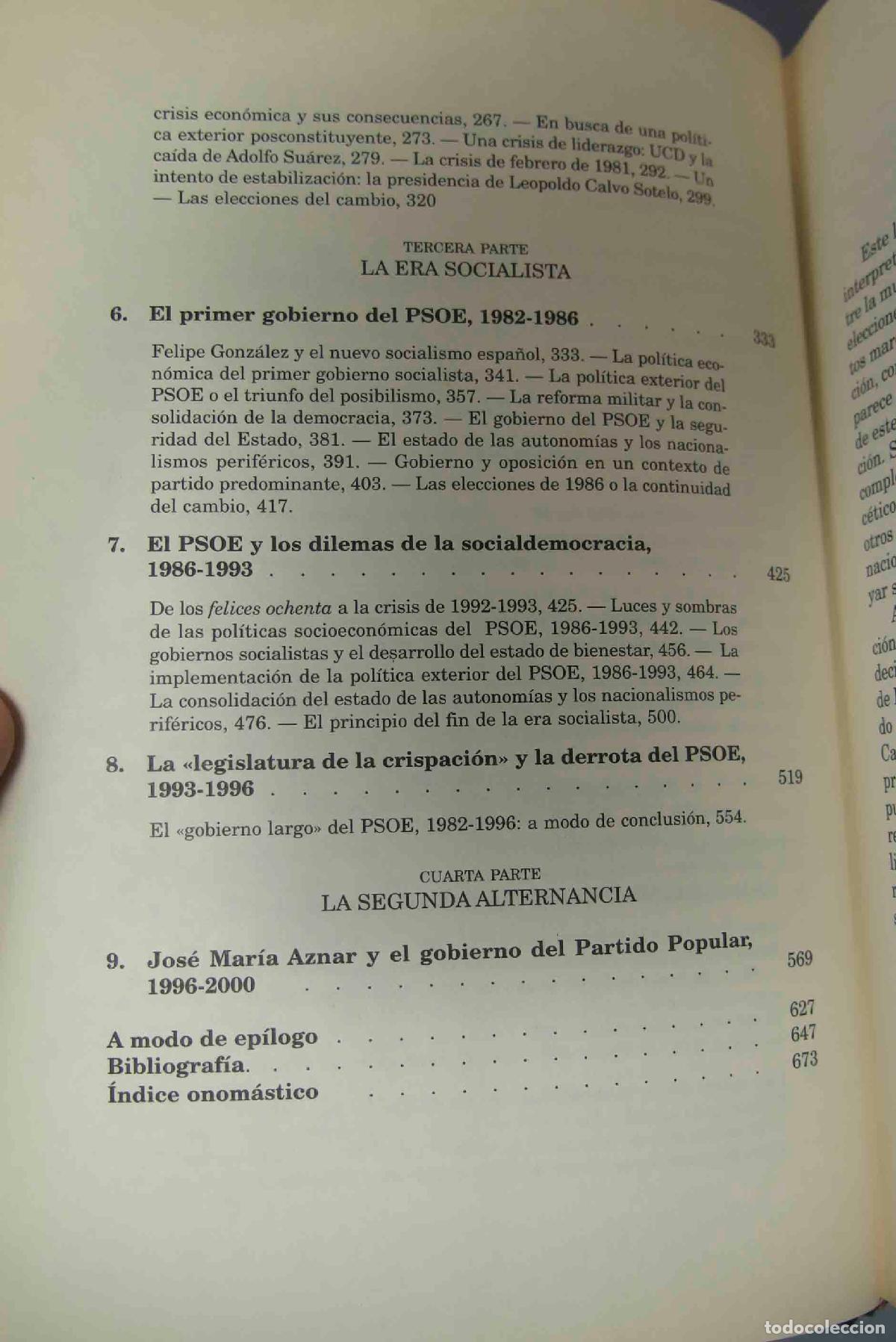 Libros de segunda mano: Espa&ntilde;a en democracia, 1975-2000. Charles T. Powell - Foto 3