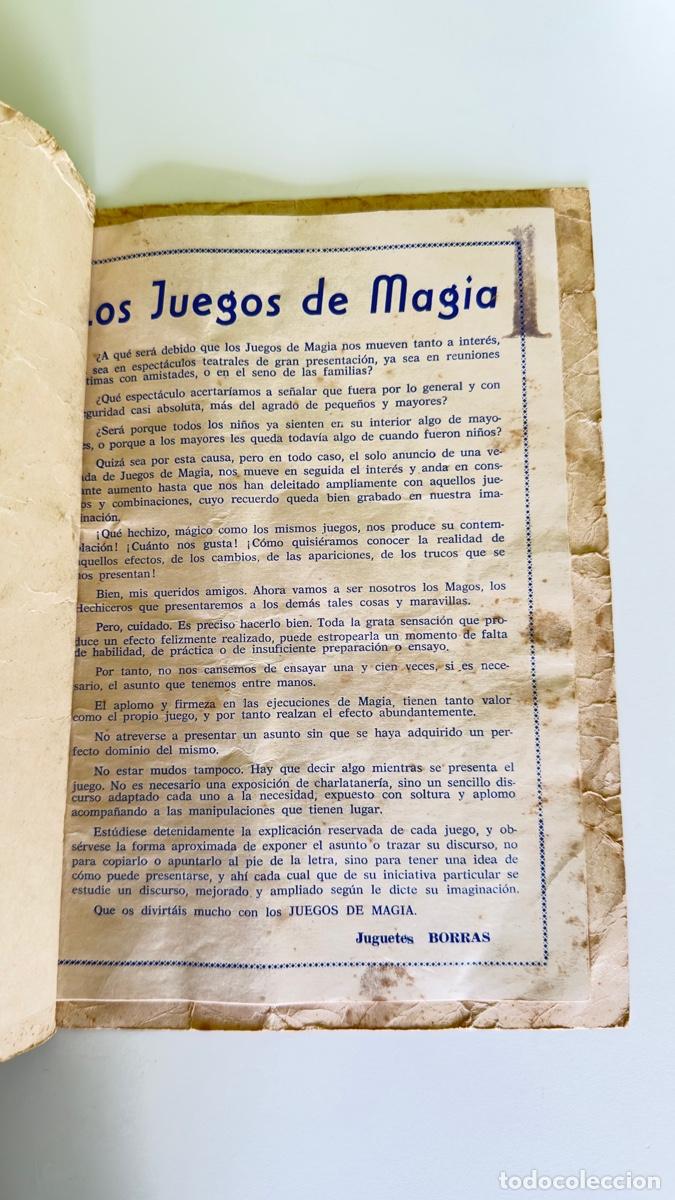 Libros de segunda mano: LIBRILLO DE EXPLICACIONES DEL JUEGO DE MAGIA BORRAS N&ordm;1. - Foto 2