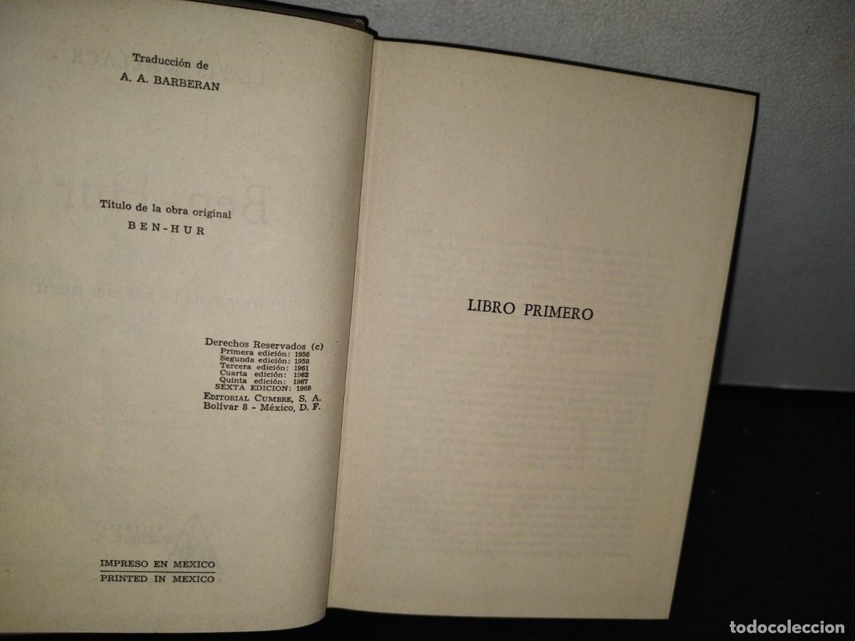 Libros de segunda mano: 177- BEN-HUR - LEWIS WALLACE - 1968 - Foto 4